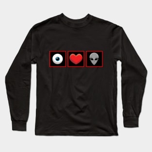 I Heart Aliens Long Sleeve T-Shirt